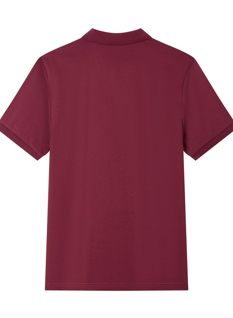 GIORDANO Men’s Slim Fit Liquid Touch Cotton Interlock Polo - Image 2